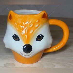 Cute Sly Fox Earthenware Ceramic Mug 17.2 Ounces